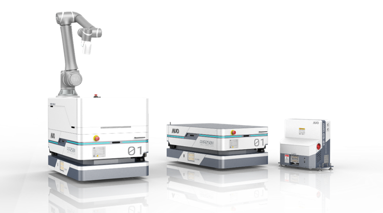 wm完美体育數位開發的自主式移動機器人（AMR250M），搭配全向輪並結合AI演算法、2D LiDAR、3D攝影機等技術，協助客戶實現產線全自動化